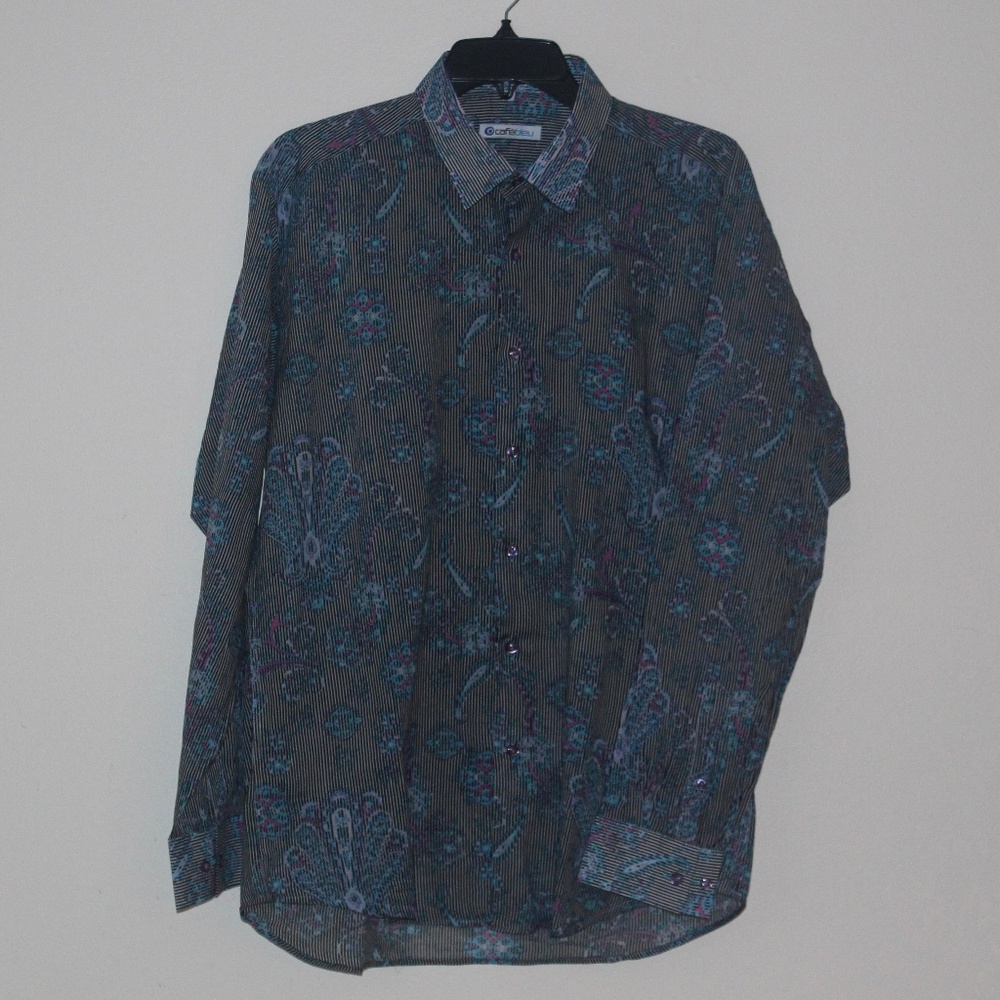 Cafe Blue Men's Shirt - Size Large
